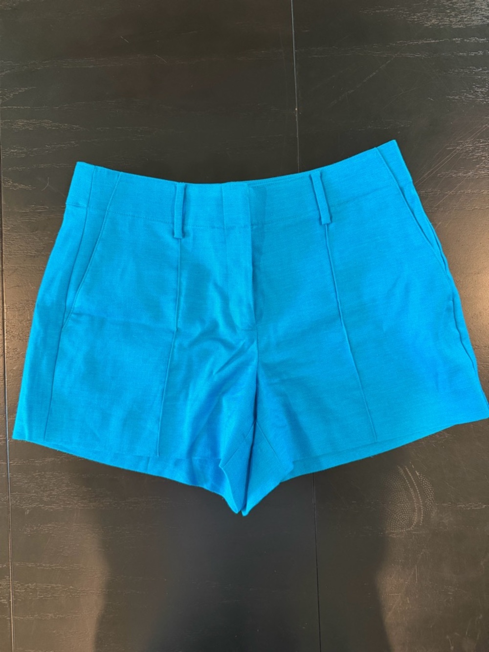 J. Crew 3" Harbor short in linen - size 8, Turquoise, High-Waist